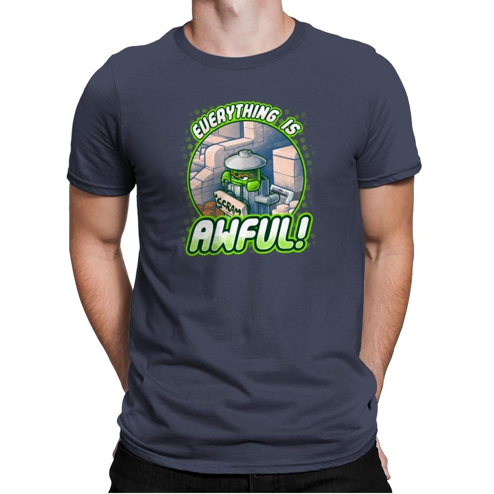 Everything is Awful Exclusive - Mens Premium T-Shirts RIPT Apparel Small / Indigo