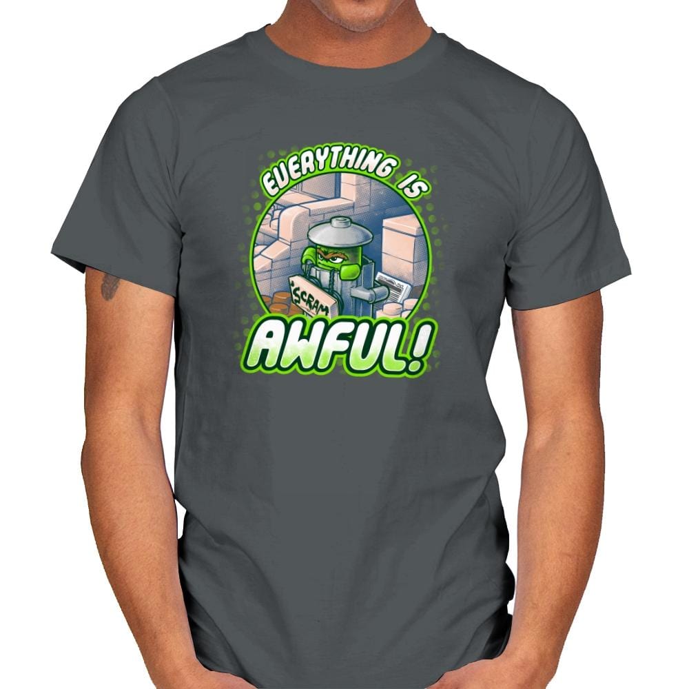 Everything is Awful Exclusive - Mens T-Shirts RIPT Apparel Small / Charcoal