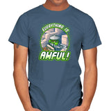 Everything is Awful Exclusive - Mens T-Shirts RIPT Apparel Small / Indigo Blue