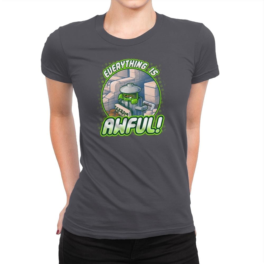 Everything is Awful Exclusive - Womens Premium T-Shirts RIPT Apparel Small / Heavy Metal