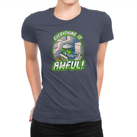Everything is Awful Exclusive - Womens Premium T-Shirts RIPT Apparel Small / Indigo