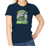 Everything is Awful Exclusive - Womens T-Shirts RIPT Apparel Small / Navy