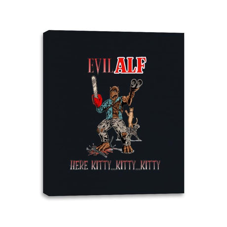 Evil Alf - Canvas Wraps Canvas Wraps RIPT Apparel 11x14 / Black