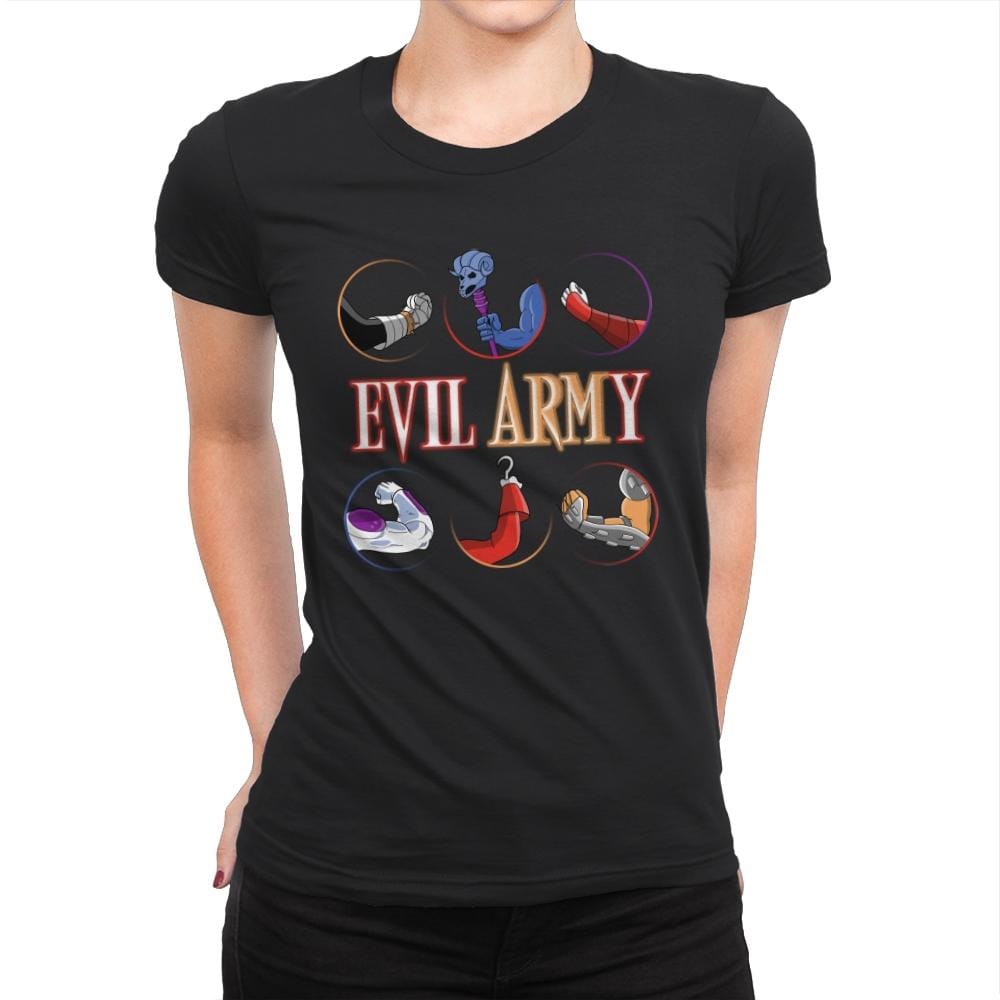 Evil Arm-y - Womens Premium T-Shirts RIPT Apparel Small / Black