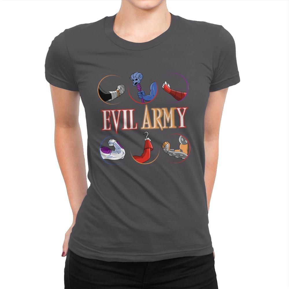 Evil Arm-y - Womens Premium T-Shirts RIPT Apparel Small / Heavy Metal
