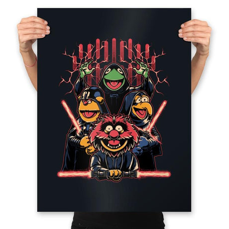 Evil Dark Puppets - Space Masters Movie - Prints Posters RIPT Apparel 18x24 / Black