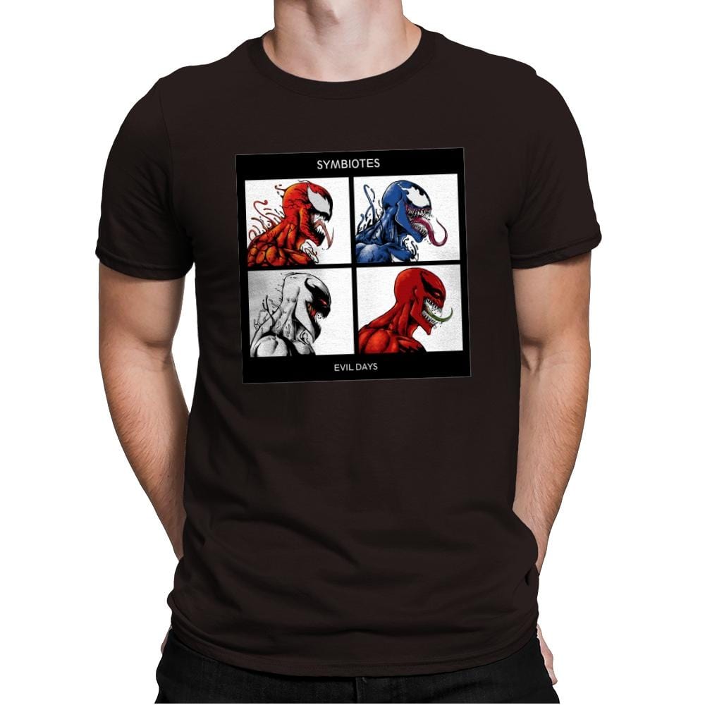 Evil Days Exclusive - Mens Premium T-Shirts RIPT Apparel Small / Dark Chocolate