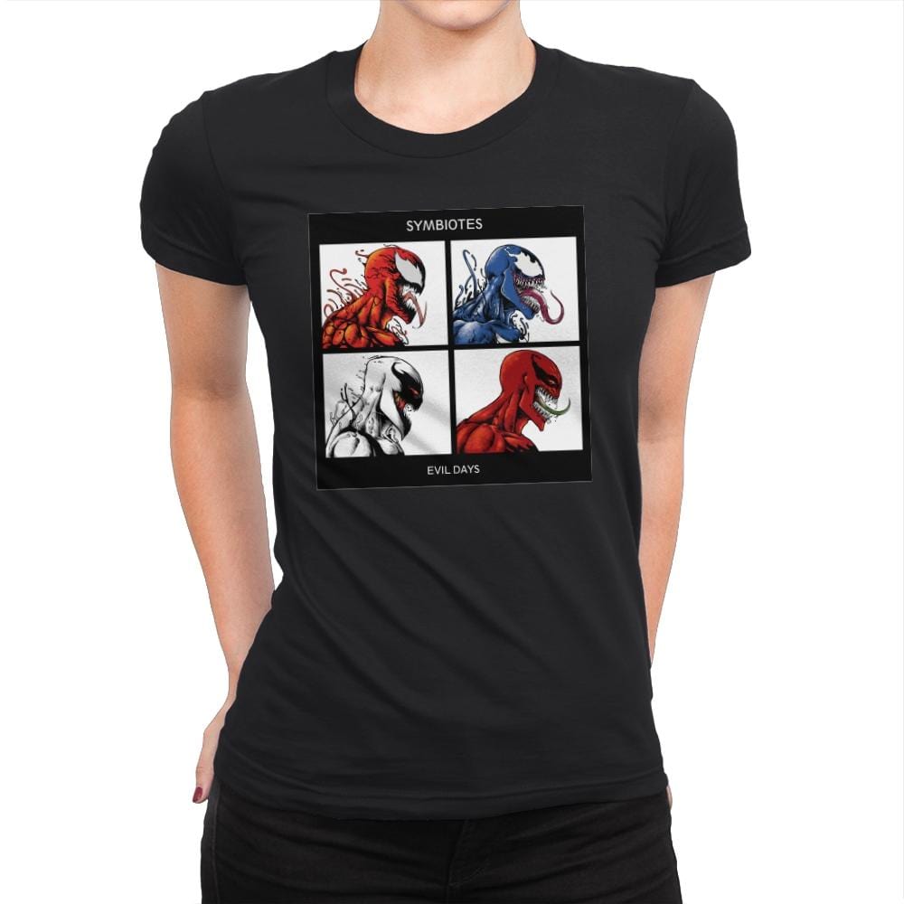 Evil Days Exclusive - Womens Premium T-Shirts RIPT Apparel Small / Black