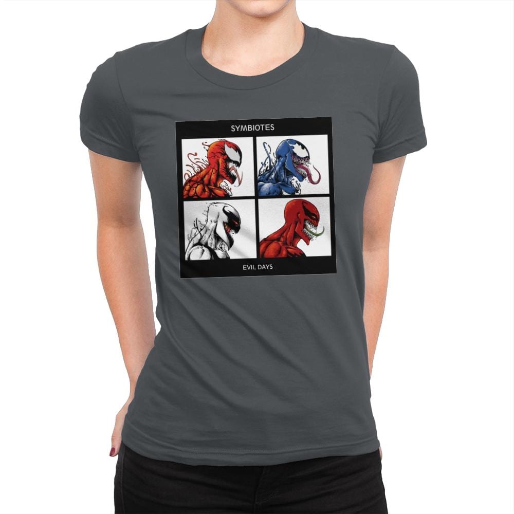 Evil Days Exclusive - Womens Premium T-Shirts RIPT Apparel Small / Heavy Metal