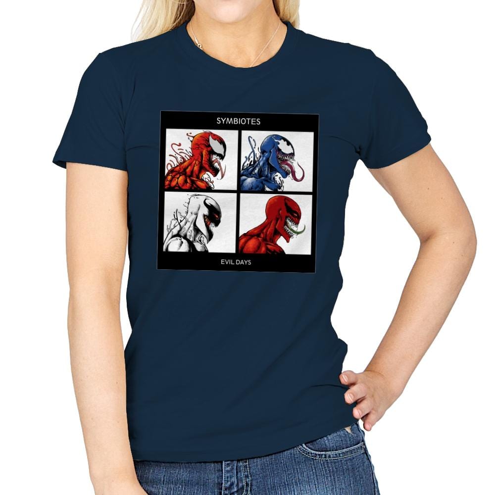 Evil Days Exclusive - Womens T-Shirts RIPT Apparel Small / Navy