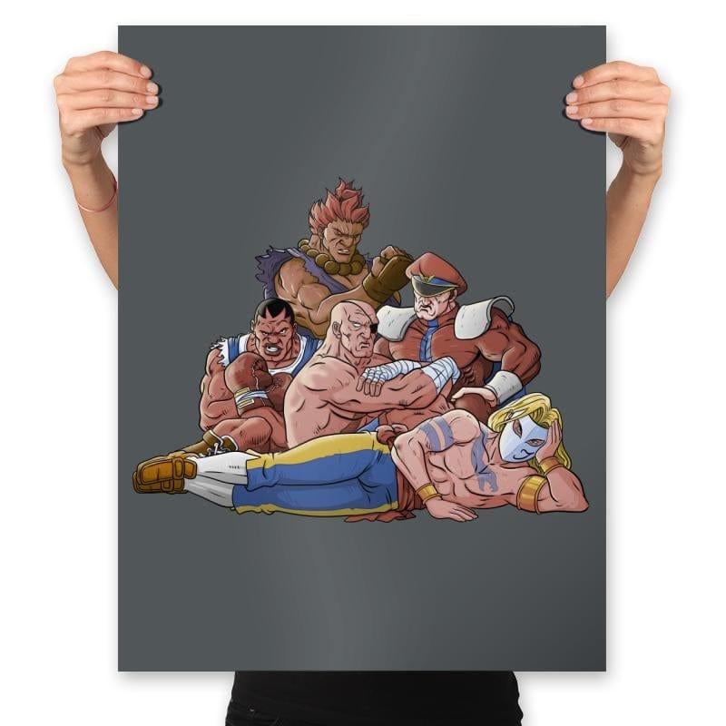 Evil Fighters' Club - Prints Posters RIPT Apparel 18x24 / Charcoal