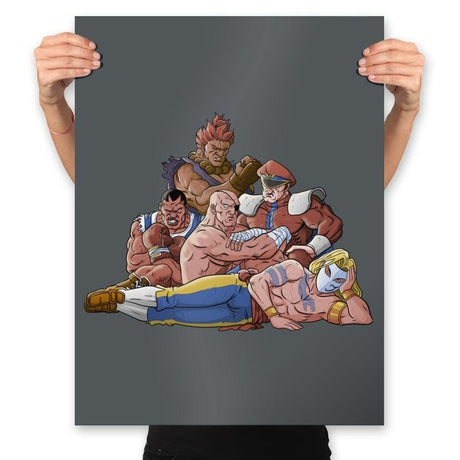 Evil Fighters' Club - Prints Posters RIPT Apparel 18x24 / Charcoal