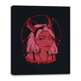 Evil Girl - Canvas Wraps Canvas Wraps RIPT Apparel 16x20 / Black
