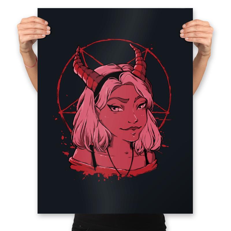 Evil Girl - Prints Posters RIPT Apparel 18x24 / Black