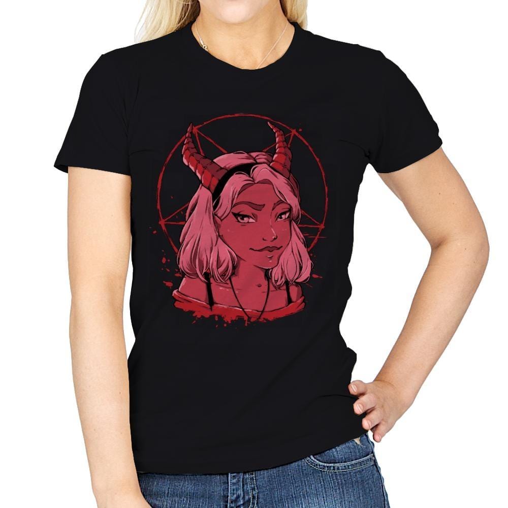 Evil Girl - Womens T-Shirts RIPT Apparel Small / Black
