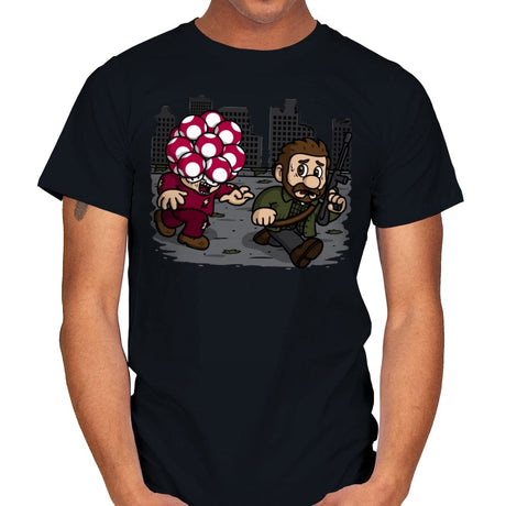 Evil Mushroom! - Mens T-Shirts RIPT Apparel Small / Black
