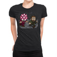 Evil Mushroom! - Womens Premium T-Shirts RIPT Apparel Small / Black