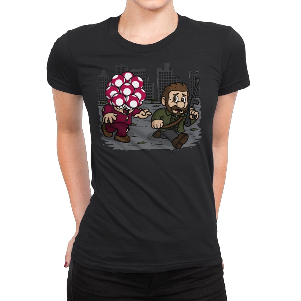 Evil Mushroom! - Womens Premium T-Shirts RIPT Apparel Small / Black