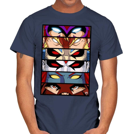 Evil Mutant Eyes - Anytime - Mens T-Shirts RIPT Apparel Small / Navy