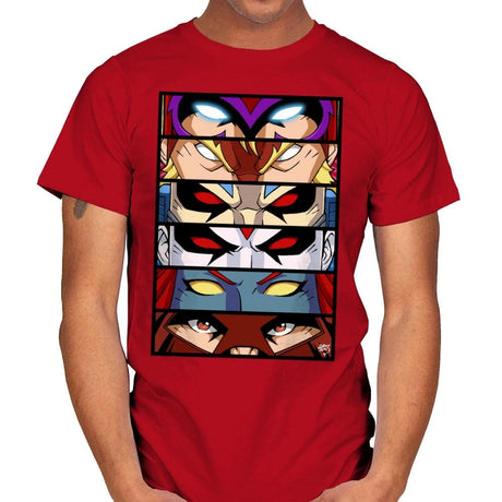 Evil Mutant Eyes - Anytime - Mens T-Shirts RIPT Apparel Small / Red