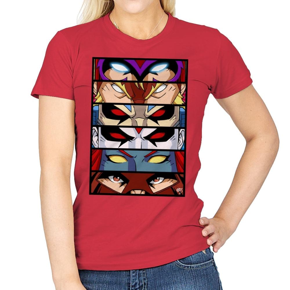 Evil Mutant Eyes - Anytime - Womens T-Shirts RIPT Apparel Small / Red