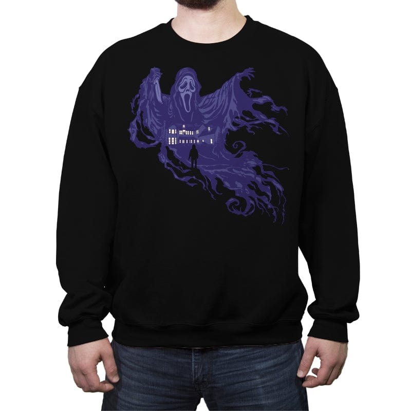 Evil Scream - Crew Neck Sweatshirt Crew Neck Sweatshirt RIPT Apparel Small / Black