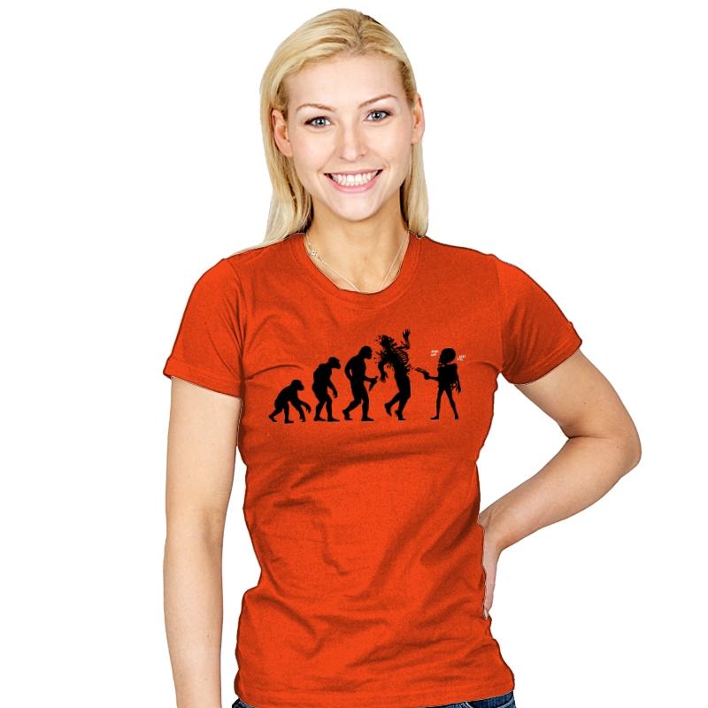 Evolution Hack - Womens T-Shirts RIPT Apparel