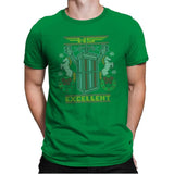 Excellent Sweater - Ugly Holiday - Mens Premium T-Shirts RIPT Apparel Small / Kelly Green