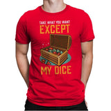 Except My Dice - Mens Premium T-Shirts RIPT Apparel Small / Red
