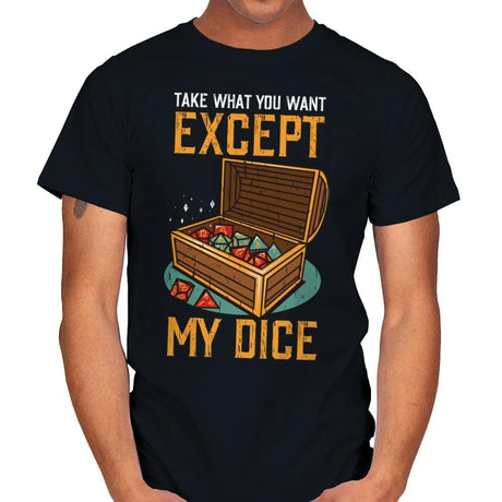 Except My Dice - Mens T-Shirts RIPT Apparel Small / Black