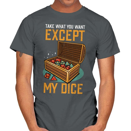 Except My Dice - Mens T-Shirts RIPT Apparel Small / Charcoal