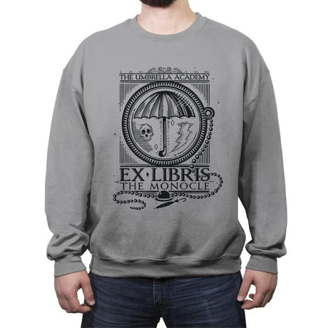 ExLibris - The Monocle - Crew Neck Sweatshirt Crew Neck Sweatshirt RIPT Apparel