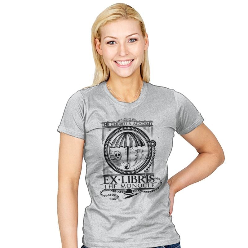 ExLibris - The Monocle - Womens T-Shirts RIPT Apparel Small / Silver