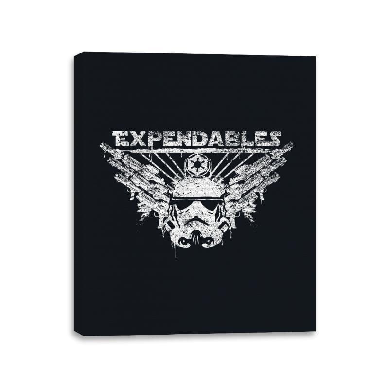 Expendable Troopers - Canvas Wraps Canvas Wraps RIPT Apparel 11x14 / Black