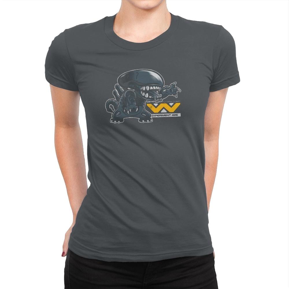 Experiment 426 - Extraterrestrial Tees - Womens Premium T-Shirts RIPT Apparel Small / Heavy Metal