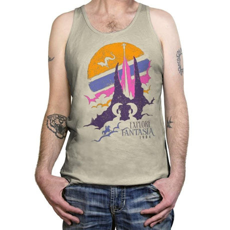 Explore Fantasia - Tanktop Tanktop RIPT Apparel X-Small / Oatmeal Triblend
