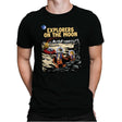 Explorers on the Moon - Mens Premium T-Shirts RIPT Apparel Small / Black