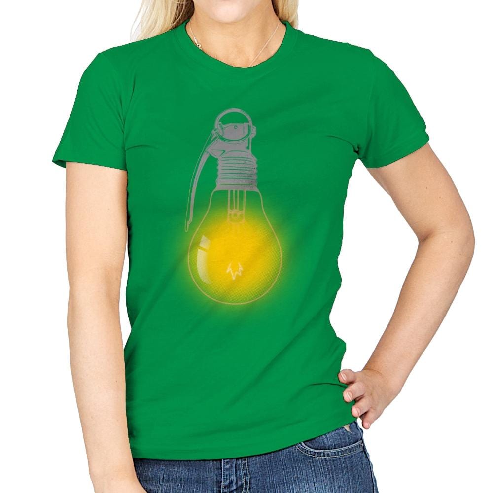 Explosive Idea - Womens T-Shirts RIPT Apparel Small / Irish Green