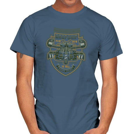 Express Elevator to Hell - Extraterrestrial Tees - Mens T-Shirts RIPT Apparel Small / Indigo Blue