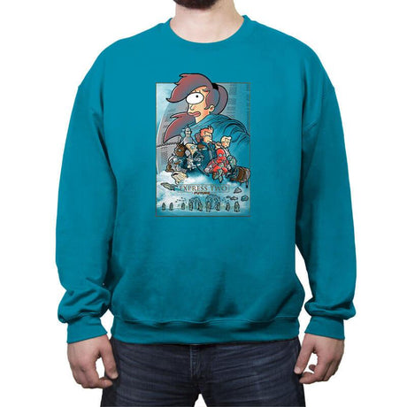 Express two - Crew Neck Sweatshirt Crew Neck Sweatshirt RIPT Apparel