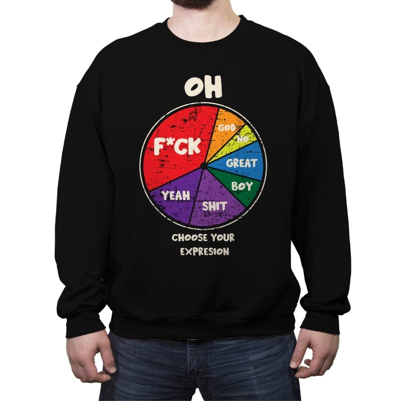 Expressions - Crew Neck Sweatshirt Crew Neck Sweatshirt RIPT Apparel Small / Black