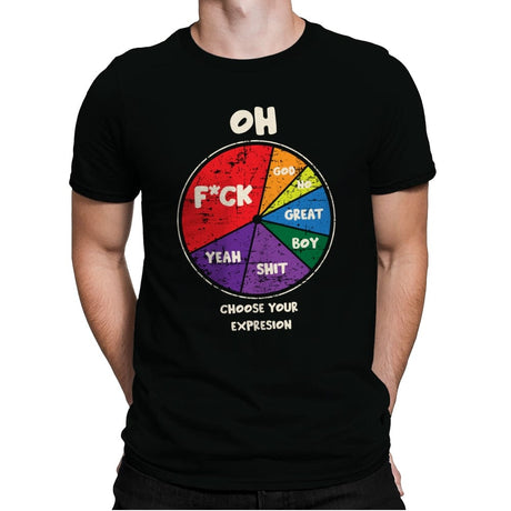 Expressions - Mens Premium T-Shirts RIPT Apparel Small / Black
