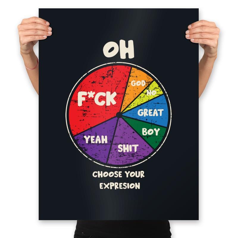 Expressions - Prints Posters RIPT Apparel 18x24 / Black