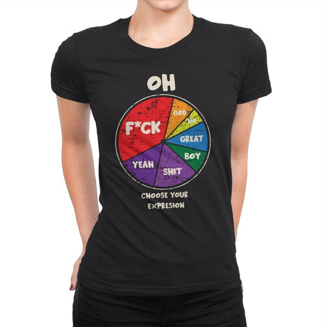 Expressions - Womens Premium T-Shirts RIPT Apparel Small / Black