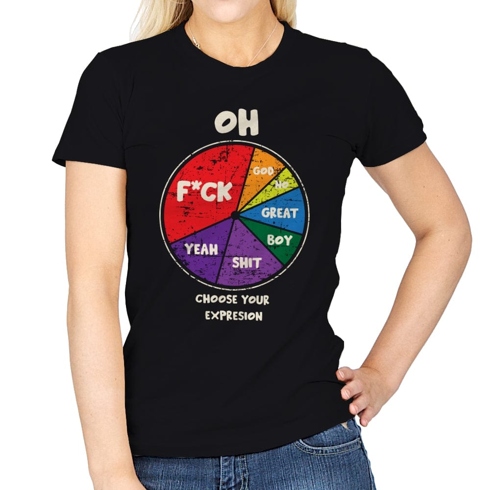 Expressions - Womens T-Shirts RIPT Apparel Small / Black