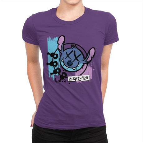 Expt-626 - Womens Premium T-Shirts RIPT Apparel Small / Purple Rush