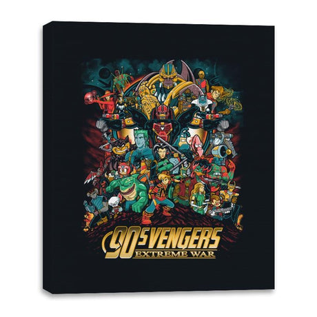 Extreme War - Canvas Wraps Canvas Wraps RIPT Apparel 16x20 / Black