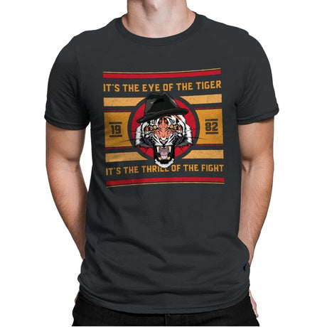 Eye of the Tiger - Mens Premium T-Shirts RIPT Apparel Small / Heavy Metal