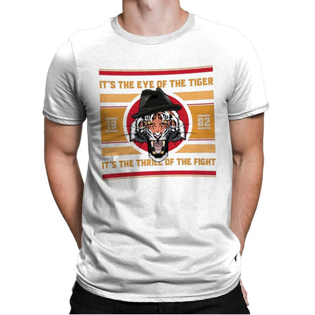 Eye of the Tiger - Mens Premium T-Shirts RIPT Apparel Small / White