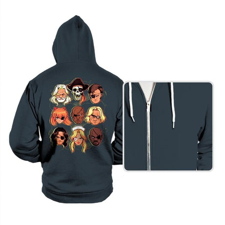 Eye Patch Gang - Hoodies Hoodies RIPT Apparel Small / Dark Gray